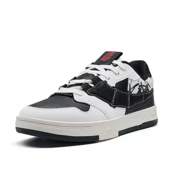 Кроссовки XTEP Skateboard Shoes Women's Low-Top Black/Sail White
