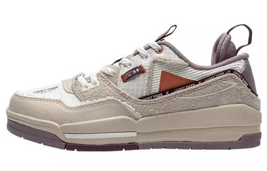 Кроссовки XTEP Skateboard Shoes Women's Low-Top Ivory White/Sail White