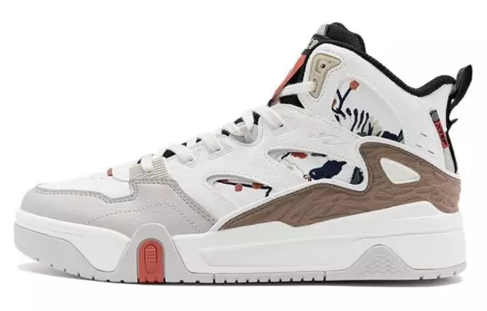 Кроссовки XTEP Skateboarding Shoes Men High-top White, белый