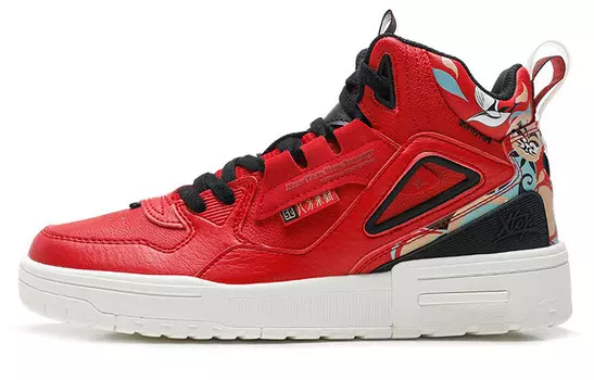 Кроссовки XTEP Skateboarding Shoes Men High-top Challenge Red, красный
