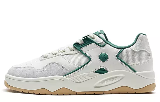 Кроссовки XTEP Skateboarding Shoes Men Low-top Deep Emerald Green, зеленый