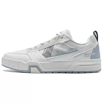 Кроссовки XTEP Skateboarding Shoes Men Low-top White/Gray, белый/серый