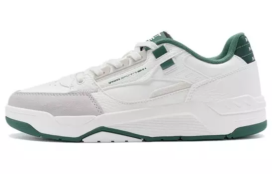 Кроссовки XTEP Skateboarding Shoes Men Low-top, белый/зеленый