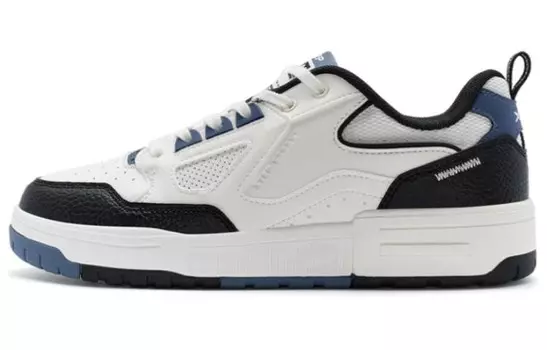 Кроссовки XTEP Skateboarding Shoes Men Low-top White/Black, белый/черный