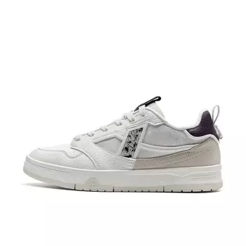 Кроссовки XTEP Skateboarding Shoes Men Low-top White Sail/Plum Sauce/Tea White, белый