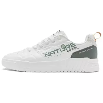 Кроссовки XTEP Skateboarding Shoes Men Low-top White/Green, зеленый