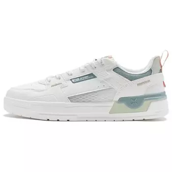 Кроссовки XTEP Skateboarding Shoes Men Low-top White/Blue/Green, белый/синий/зеленый