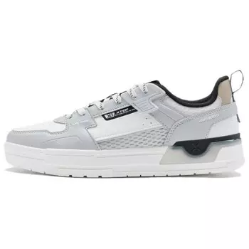 Кроссовки XTEP Skateboarding Shoes Men Low-top Gray/White, серый/белый