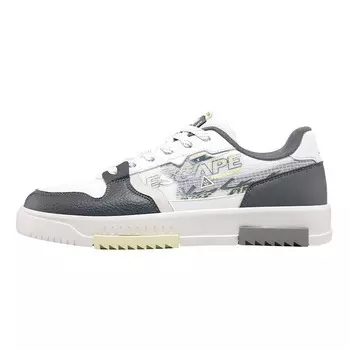 Кроссовки XTEP Skateboarding Shoes Men Low-top Sail White/charcoal Ash, белый