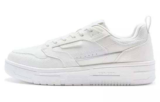 Кроссовки XTEP Skateboarding Shoes Men Low-top White, белый