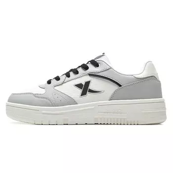 Кроссовки XTEP Skateboarding Shoes Men Low-top White/Gray, белый/серый