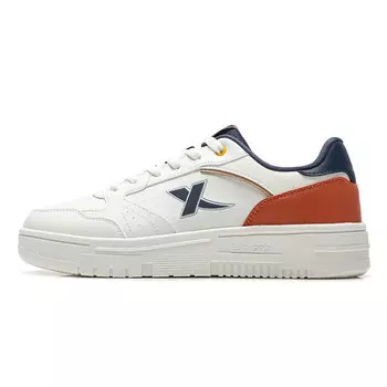 Кроссовки XTEP Skateboarding Shoes Men Low-top Sail White/saberjack Color, белый