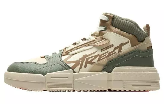 Кроссовки XTEP Skateboarding Shoes Men Low-top Fir Green/tea White/honey Tea Brown, зеленый