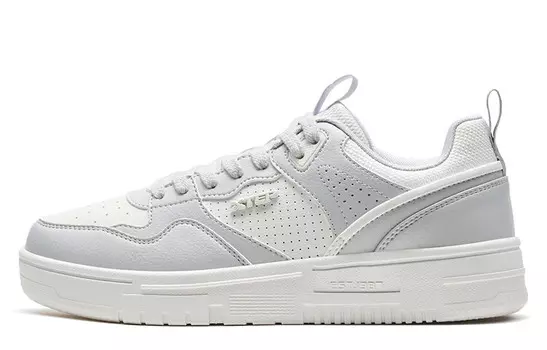 Кроссовки XTEP Skateboarding Shoes Men Low-top Moon Lime / Sail White, белый