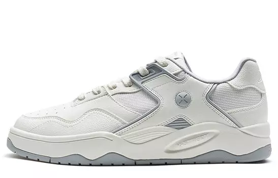 Кроссовки XTEP Skateboarding Shoes Men Low-top Sail White/soot, белый
