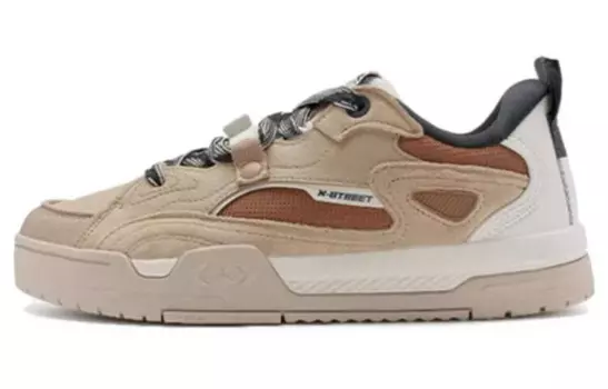 Кроссовки XTEP Skateboarding Shoes Men Low-top, серый/желтый