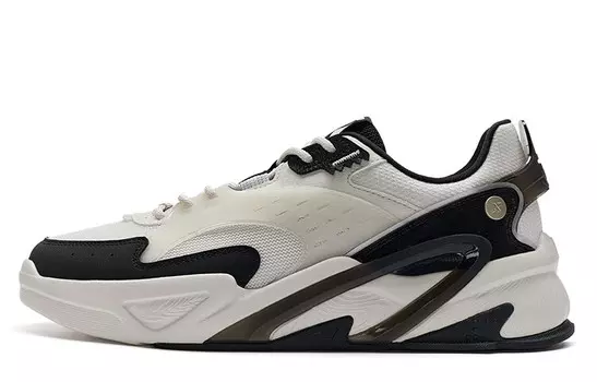 Кроссовки XTEP Skateboarding Shoes Men Low-top White Sand Gray/black, белый