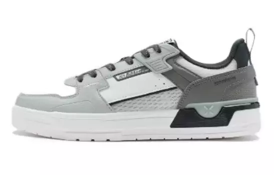 Кроссовки XTEP Skateboarding Shoes Men Low-top Blue-lime / Sail White, белый