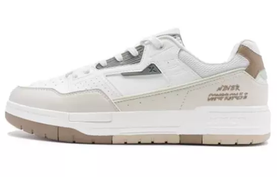 Кроссовки XTEP Skateboarding Shoes Men Low-top Sail White/tea White, белый