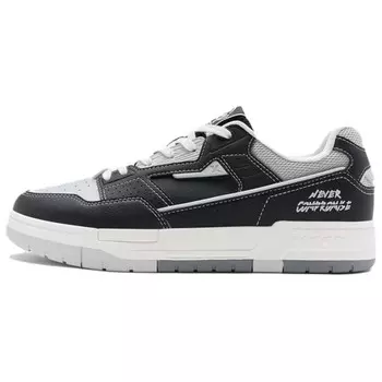 Кроссовки XTEP Skateboarding Shoes Men Low-top Dark Gray, черный/серый