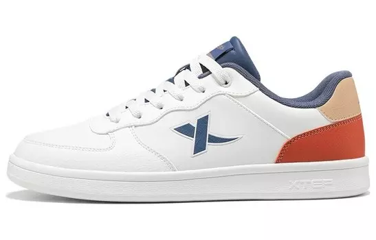 Кроссовки XTEP Skateboarding Shoes Men Low-top Sail White/saberjack/paper Brown, белый
