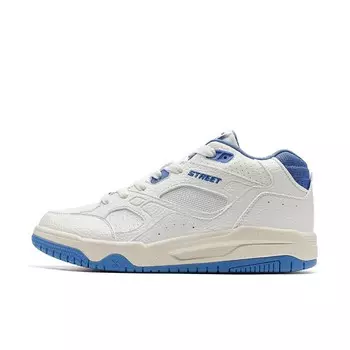 Кроссовки XTEP Skateboarding Shoes Men Mid-top Sail White/sun Blue, белый/голубой