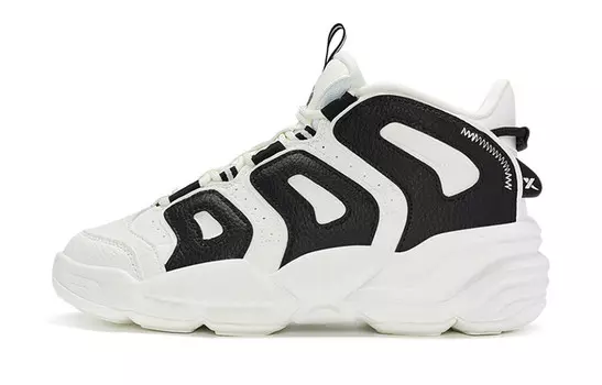 Кроссовки XTEP Skateboarding Shoes Men Mid-top White/Black, белый/черный