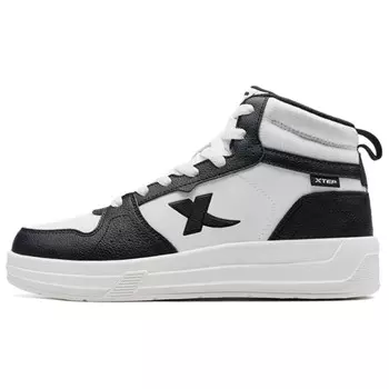 Кроссовки XTEP Skateboarding Shoes Women's High-top White/Black, белый/черный