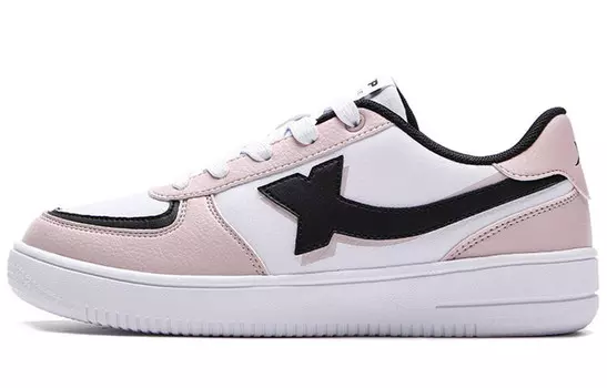Кроссовки XTEP Skateboarding Shoes Women's Low-top White/pink/black, белый