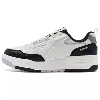 Кроссовки XTEP Skateboarding Shoes Women's Low-top White/Black, белый/черный