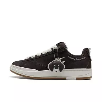 Кроссовки XTEP Skateboarding Shoes Women's Low-top Bear Brown/tea White, коричневый