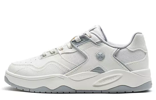 Кроссовки XTEP Skateboarding Shoes Women's Low-top Sail White/soot, белый