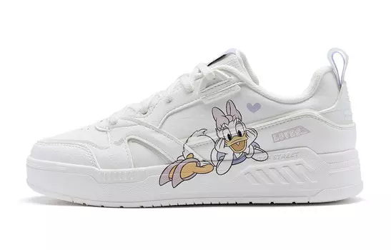 Кроссовки XTEP Skateboarding Shoes Women's Low-top Sail White, белый