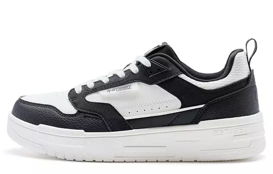 Кроссовки XTEP Skateboarding Shoes Women's Low-top, черный/белый