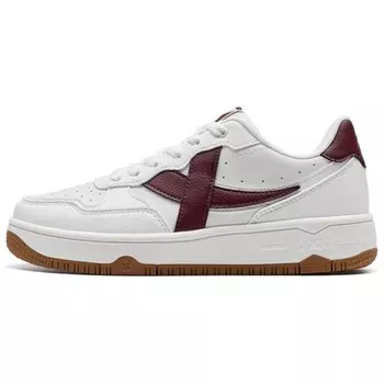 Кроссовки XTEP Skateboarding Shoes Women's Low-top Sail White/Team Red, белый