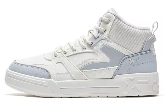 Кроссовки XTEP Skateboarding Shoes Women's Low-top White/gray, белый/серый