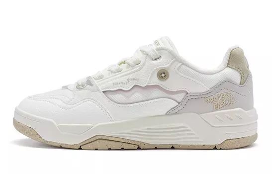 Кроссовки XTEP Skateboarding Shoes Women's Low-top Sail White/pigeon Gray, белый