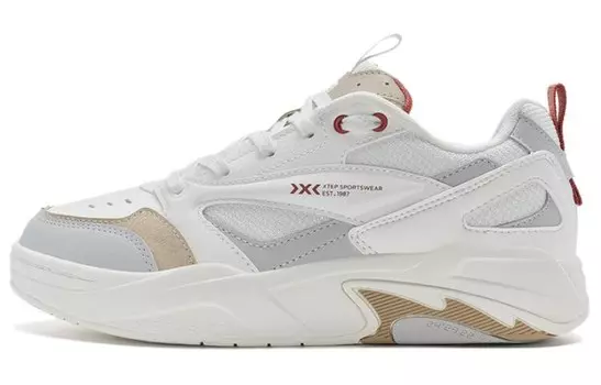 Кроссовки XTEP Skateboarding Shoes Women's Low-top Light Brown, коричневый