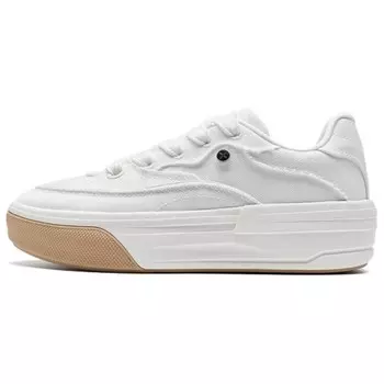 Кроссовки XTEP Skateboarding Shoes Women's Low-top White, белый