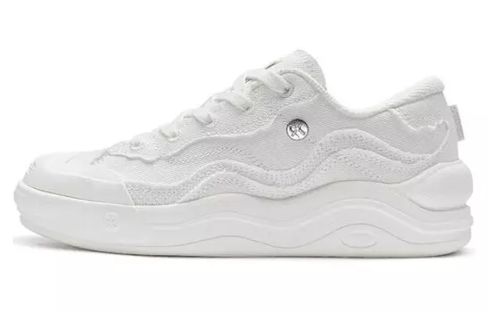 Кроссовки XTEP Skateboarding Shoes Women's Low-top White, белый