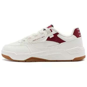 Кроссовки XTEP Skateboarding Shoes Women's Low-top White/Red, белый/красный