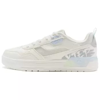 Кроссовки XTEP Skateboarding Shoes Women's Low-top White/Blue, белый/синий