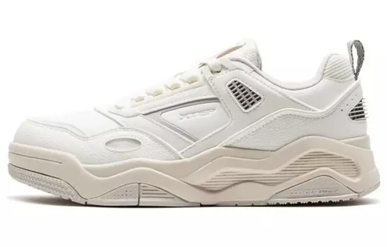 Кроссовки XTEP Skateboarding Shoes Women's Low-top White/Gray, белый/серый