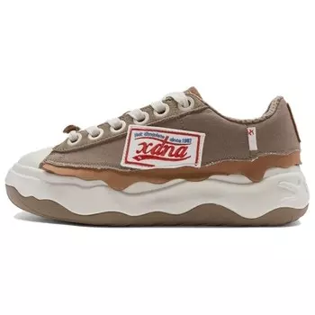 Кроссовки XTEP Skateboarding Shoes Women's Low-top Brown, коричневый