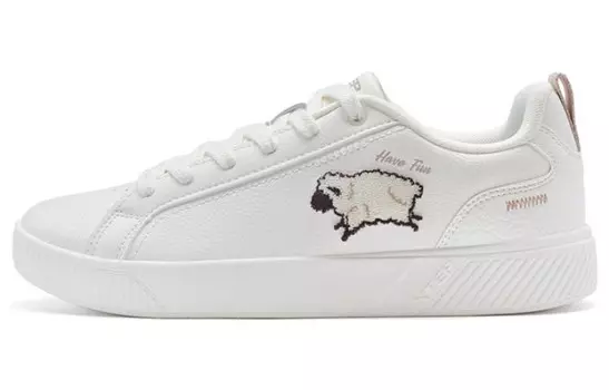 Кроссовки XTEP Skateboarding Shoes Women's Low-top Sail White, белый