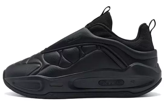 Кроссовки XTEP Skateboarding Shoes Women's Low-top Black, черный