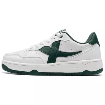 Кроссовки XTEP Skateboarding Shoes Women's Low-top Sail White/forest Green, белый/зеленый