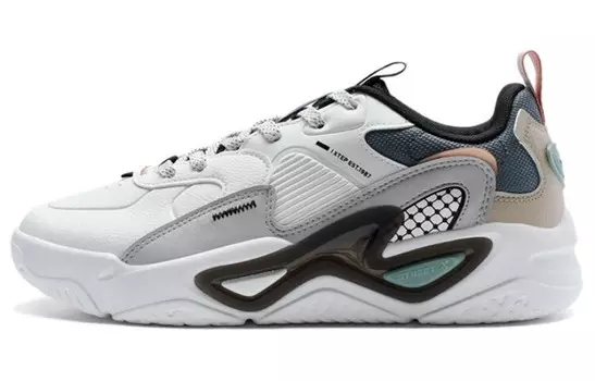 Кроссовки XTEP Undercurrent 3.0 Skateboarding Shoes Men Low-top, белый/серый