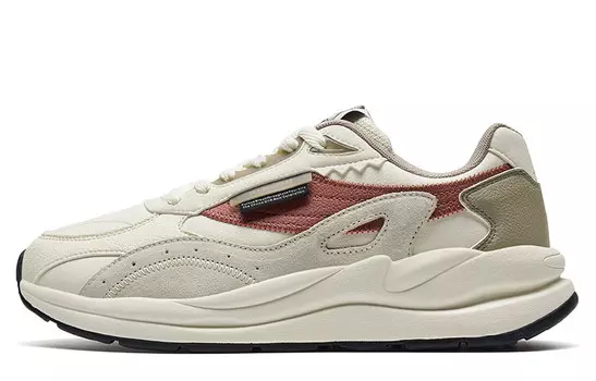 Кроссовки Xtep Vintage Series 80 Lifestyle, бежевый/красный