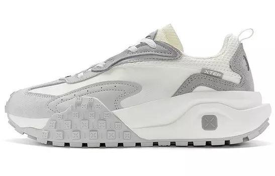 Кроссовки XTEP Vintage Series X70 Lifestyle Shoes Women's Low-top White/Gray, белый/серый